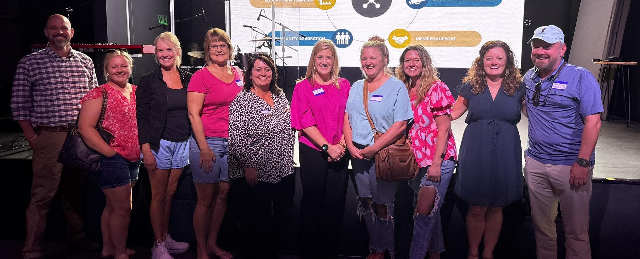 Aynor Chamber attending the membership meeting at The Rock