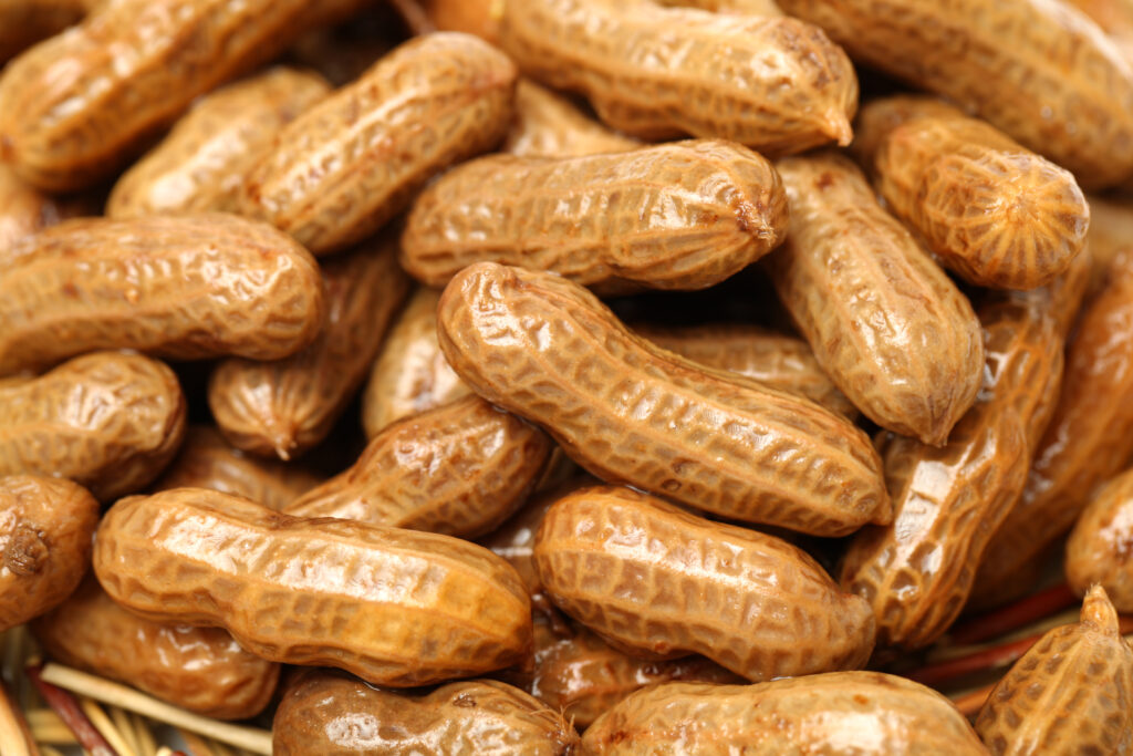 boiled peants