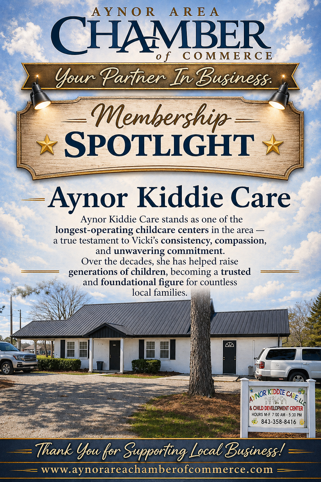 Aynor Kiddie Care Membership Spotlight