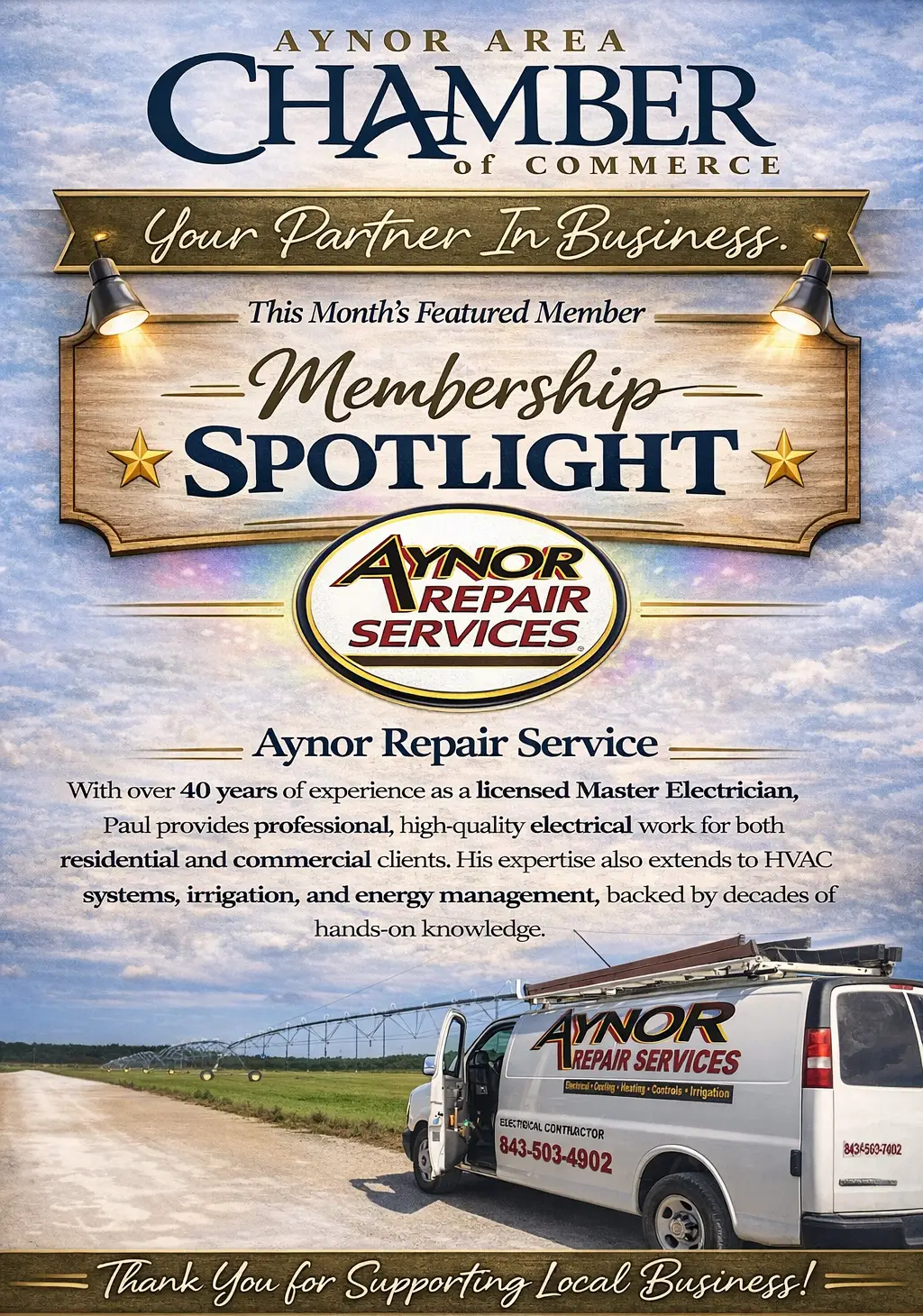Aynor Repair Services spotlight graphic