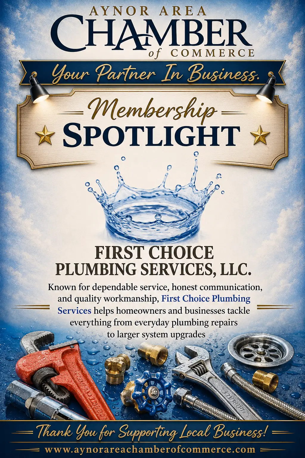 First Choice Plumbing spotlight