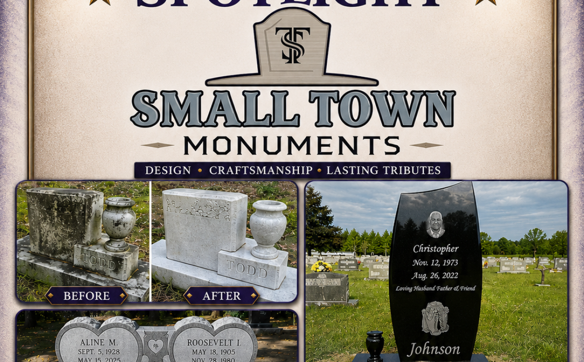 Small two monuments spotlight