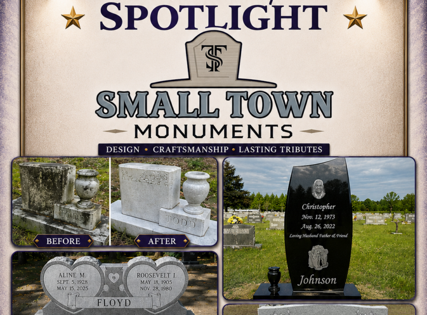 Small two monuments spotlight