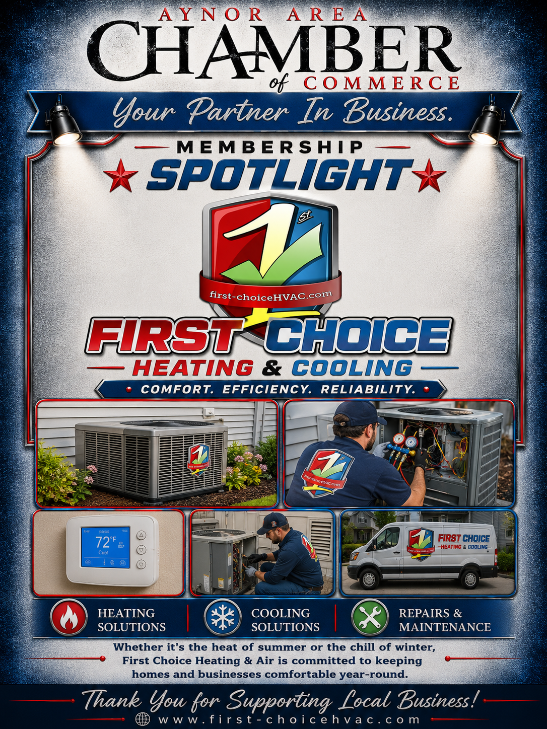 first choice heating air logo