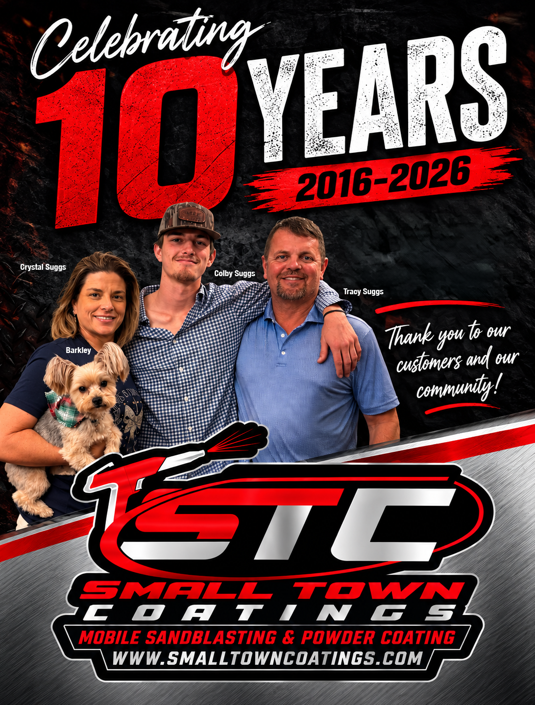 celebrating 10 year small town coating
