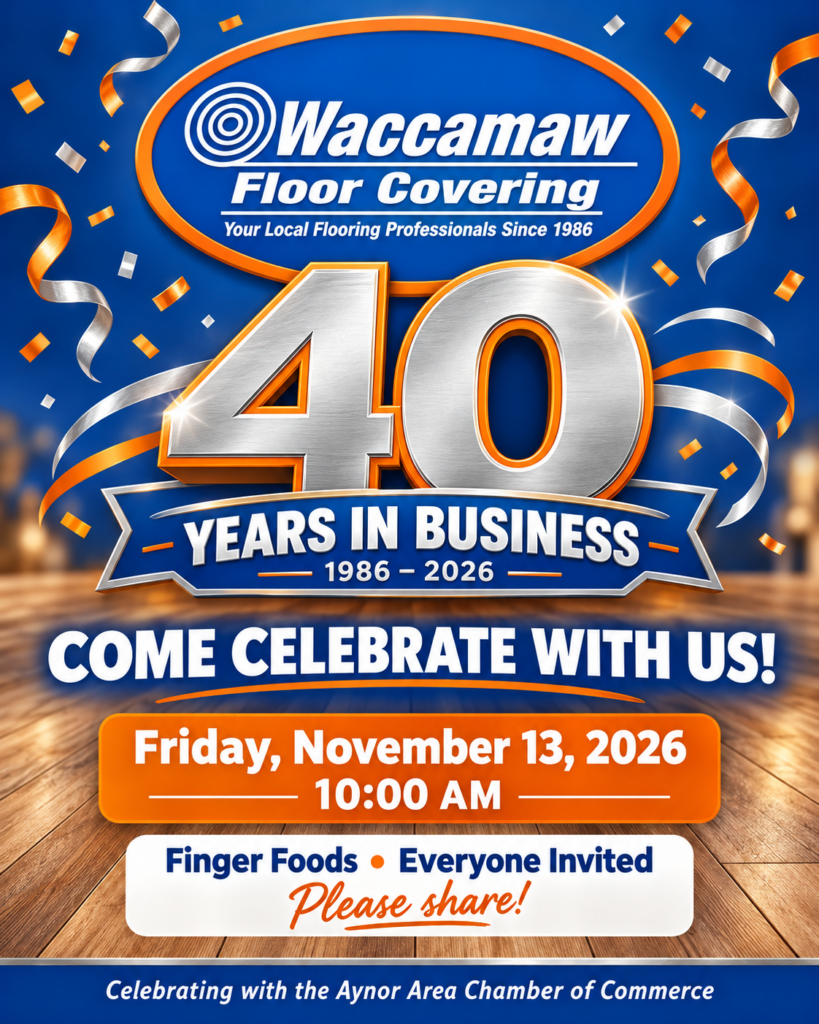 Waccamaw Floor 40th anniversary